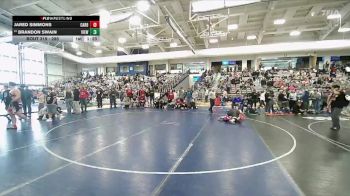 285 lbs Champ. Round 2 - Brandon Swain, Viewmont vs Jared Simmons, Carbon