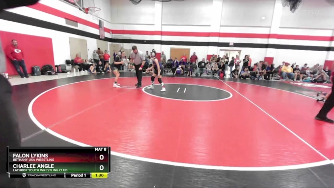 89-95 lbs Round 2 - Falon Lykins, Bethany USA Wrestling vs Charlee Angle, Lathrop Youth Wrestling Club