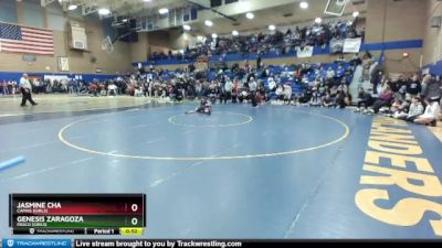 105lbs Cons. Round 5 - Genesis Zaragoza, Pasco (Girls) vs Jasmine Cha, Camas (Girls)