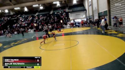 69-82 lbs Round 3 - Baylor Waltemath, HWA vs Zoey Talmich, Pomona Elite