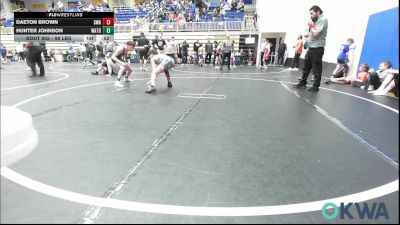 98 lbs 3rd Place - Daeton Brown, Shelton Wrestling Academy vs Hunter Johnson, Watonga Youth Wrestling