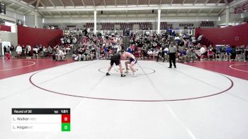 150 lbs Round Of 32 - Logan Walker, Holy Innocents' Episcopal vs Luke Hogan, Athens Christian