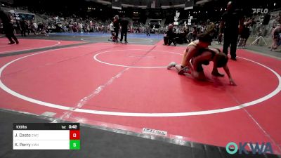 100 lbs Quarterfinal - Jesse Casto, Claremore Wrestling Club vs Kody Perry, Vian Wrestling Club