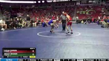 113 lbs Quarterfinal - Lucas Capron, 2-Lisbon vs Brody Brisker, 7-Wilton