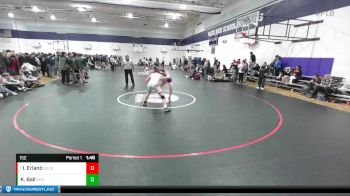 152 lbs Champ. Round 2 - Ivan Erland, Goldendale vs Kael Ball, Kennewick