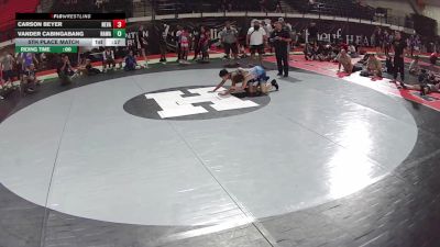 105 lbs 5th Place Match - Carson Beyer, Nevada vs Vander Cabingabang, Hawaii