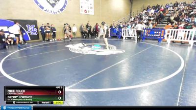 138 lbs Champ. Round 2 - Brody Lorence, St. Joseph (Santa Maria) vs Mike Folch, Calvary Chapel