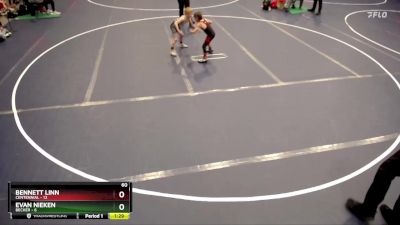 60 lbs Finals (8 Team) - Bennett Linn, Centennial vs Evan Nieken, Becker