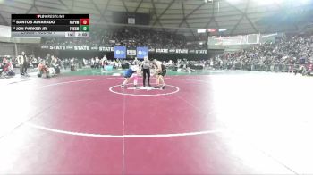 Boys 1B/2B 175 Champ. Round 1 - Santos Alvarado, Napavine vs Jon Parker Jr, Forks