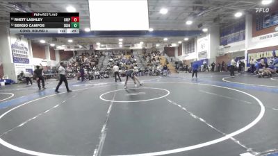 144 lbs Cons. Round 3 - Rhett Lashley, Crespi vs Sergio Campos, San Gorgonio