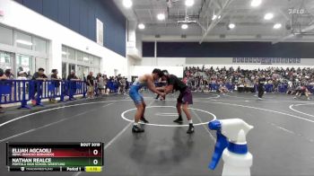 132 lbs Champ. Round 1 - Elijah Agcaoili, RBWC (Rancho Bernardo) vs Nathan Realce, Portola High School Wrestling