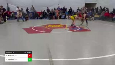 93 lbs Round Of 16 - Peyton Wilburn, Oakland vs Evan Gayman, Carlisle