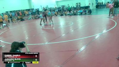 235 lbs Placement (16 Team) - Gabriel Daniels, Pink Predators vs Aarianna Bloyd, Queen Bees