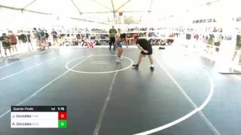 174 lbs Quarterfinal - Jacob Gonzales, Threshold WC vs Aj Gonzales, Bobcat WC