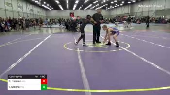 100 lbs Consolation - Grant Herman, Abilene Kids Wrestling Club vs Tristen Greene, Rivertown Wrestling Wolves