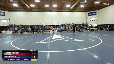 138 lbs Champ. Round 1 - Aubree Kooren, Unattached vs Simah Anson, University Of Providence