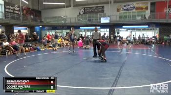 132 lbs Champ. Round 1 - Julian Anthony, Icon Wrestling Club vs Cooper Walters, POOL NATIONAL WC