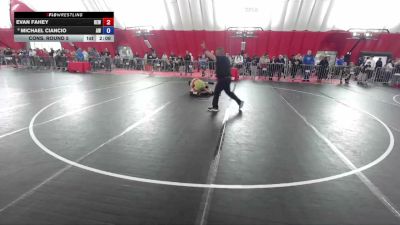 144 lbs Cons. Round 5 - Evan Fahey, RT Elite Wrestling vs Michael Ciancio, Aviators Wrestling