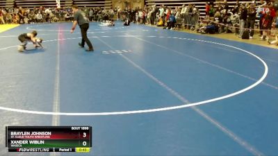 60 lbs 3rd Place Match - Xander Wiblin, Waseca vs Braylen Johnson, St. Cloud Youth Wrestling