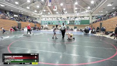 126 lbs Cons. Round 2 - Dominic Sparacino, Temecula Valley vs Christian Marquez, West Hills