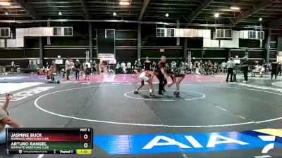 95 lbs Round 3 - Arturo Rangel, Dominate Wrestling Club vs Jasmine Buck, Dominate Wrestling Club