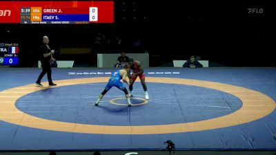 74 kg Bronze - James Green, USA vs Seyfulla Itaev, FRA