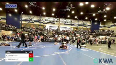 85 lbs Semifinal - BaJon Gunter, Prodigy Elite Wrestling vs Uriah Warfield, Oklahoma Wrestling Academy