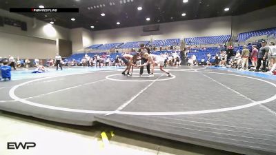140-150 lbs Semifinal - Isaac Churchman, Paris Wrestling Club vs Sericko Courtney, KIPP TULSA