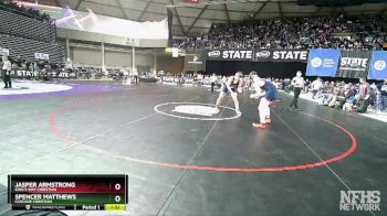 1A 182 lbs Champ. Round 1 - Spencer Matthews, Cascade Christian vs Jasper Armstrong, King`s Way Christian