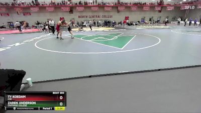 157 lbs Cons. Round 3 - Zaren Anderson, Carthage College vs Ty Koedam, Coe