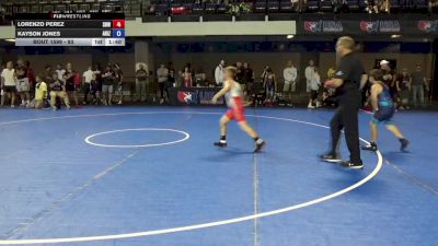 93 lbs Cons. Quarters - Lorenzo Perez, Spring Hills Wrestling vs Kayson Jones, Arizona