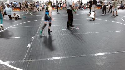 100 lbs Round 2 (4 Team) - Carson Robertson, R&R Ladies Purple vs Arianna Smith, Backyard Bullies Wrestling Club