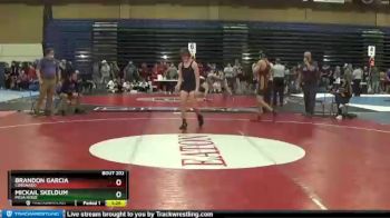 126 lbs Champ. Round 2 - Mickail Skeldum, Mesa Ridge vs Brandon Garcia, Coronado