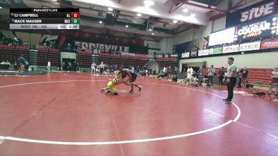 125 lbs 5th Place Match - CJ Campbell, Illinois vs Mack Mauger, Missouri