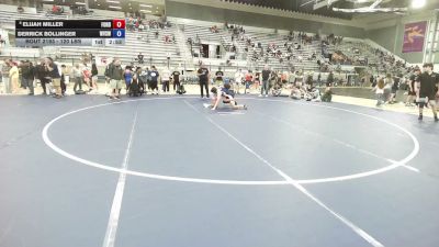 120 lbs 7th Place Match - Elijah Miller, FordDynastyWrestlingClub vs Derrick Bollinger, West Valley (Spokane) Wrestling Club