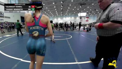 85 lbs Quarterfinal - Kassidy Benedetto, WRCL Wrestling Club vs Blakesley Howell, Club Not Listed