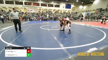 115 lbs Round Of 32 - Kisor Savage, Willamina vs Chase Hemphill, COWA