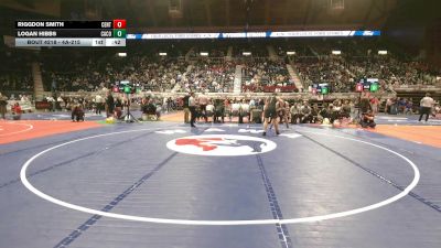 4A-215 lbs Cons. Round 1 - Logan Hibbs, Campbell County vs Riggdon Smith, Central