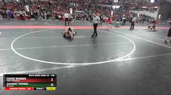 130 lbs Champ. Round 2 - Chase Barber, Port Piranhas vs Dominic Manno, RT Elite