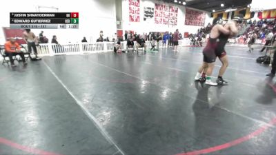 157 lbs Quarterfinal - Justin Shnayderman, Beverly Hills vs Edward Gutierrez, Heritage