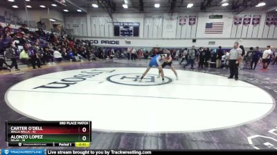 160 lbs 3rd Place Match - Carter O`Dell, Walla Walla vs Alonzo Lopez, Selah