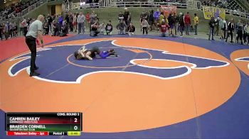 83 lbs Cons. Round 2 - Camren Bailey, Sherwood Wrestling vs Braeden Cornell, Silverton Mat Club