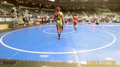 135 lbs Semifinal - Elizabeth Thomas, Edwardsville Wrestling Club vs Aisha Abdussamad, Orchard South WC