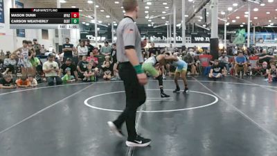 88 lbs Semifinal - Mason Dunn, Apache - EL vs Carson Weatherly, Dueling Bandits - EL