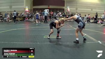 107 lbs Round 2 (6 Team) - Evan Marvin, The Funky Singlets vs Bazely Simison, BadBass