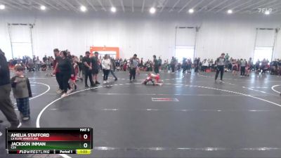 75 lbs Round 2 - Amelia Stafford, LA Elite Wrestling vs Jackson Inman, C2X