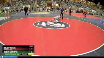 98 lbs Cons. Semi - Grant Rieger, MOOK MAT CLUB vs Justin Osburne, Del Norte Wrestling, Inc.