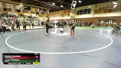 165 lbs Cons. Round 7 - Travis Coleman, Paloma Valley vs Lewis Fofanah, Poway