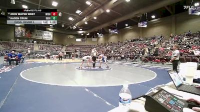 2A 157 lbs Cons. Round 2 - John Wayne West, Water Canyon vs Kasen Crum, Duchesne