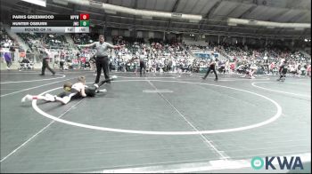 61 lbs Round Of 16 - Parks Greenwood, Mannford Pirate Youth Wrestling vs Hunter Osburn, Jay Wrestling Club